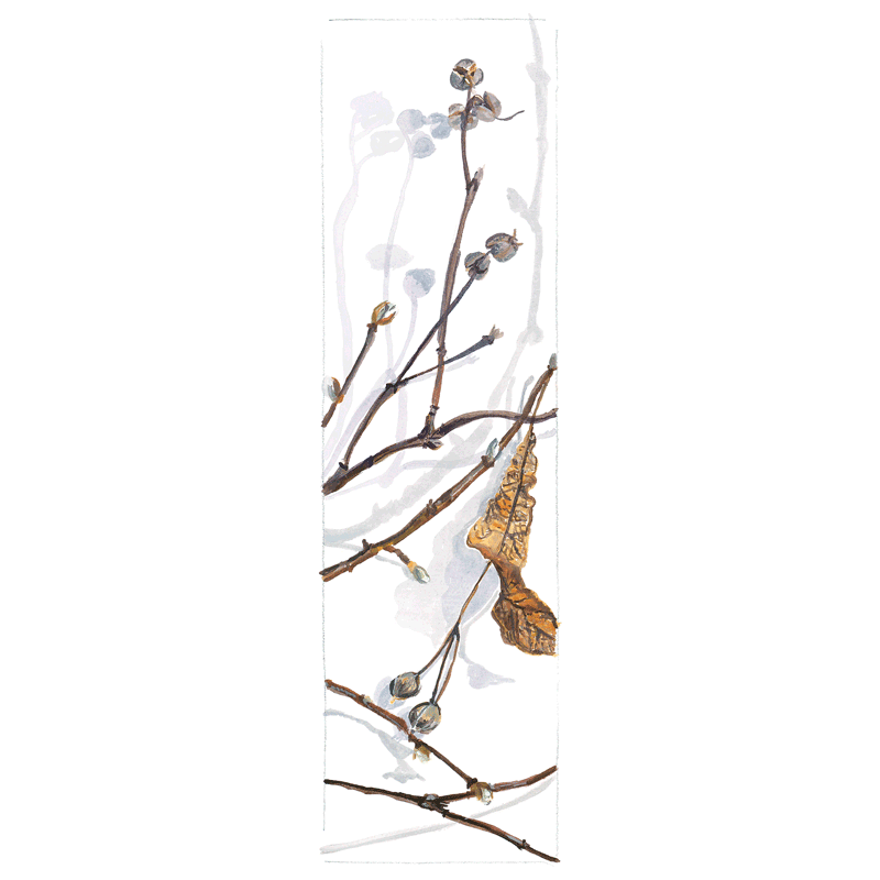 Kunst Lesezeichen - Monatszeichen Januar